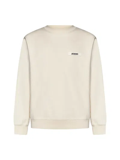 JACQUEMUS LOGO PATCH CREWNECK SWEATSHIRT