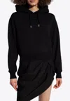 Jacquemus Logo-patch Drawstring Hoodie In Black