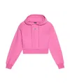Jacquemus Logo Patch Drawstring Hoodie In Pink