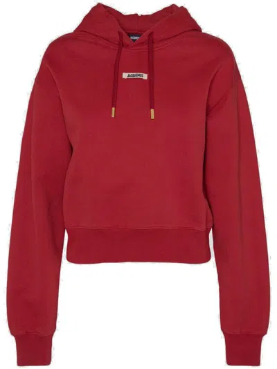 Jacquemus Red La Casa 'le Hoodie Gros Grain' Hoodie