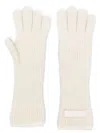 Jacquemus Logo-patch Gloves In Neutrals