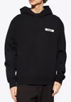 Jacquemus Gros-grain Hoodie In Black