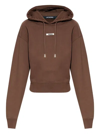 JACQUEMUS LOGO-PATCH HOODIE