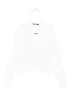 Jacquemus Logo-patch Long-sleeve T-shirt In White