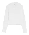 Jacquemus The Gros Grain Long-sleeved T-shirt In White