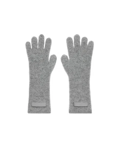 JACQUEMUS JACQUEMUS LOGO PATCH RIBBED GLOVES
