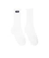Jacquemus Logo-patch Ribbed Socks In White