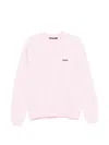 Jacquemus Pink Organic Cotton Fleece The Gros Grain Sweatshirt In Pink