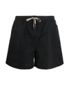 Jacquemus Logo Patch Swim Shorts In Black