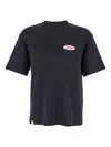 Jacquemus Le T-shirt Stazione Blu Crewneck T-shirt With Logo Patch On The Front In Cotton Jersey Man In Blue