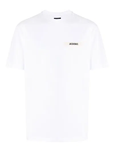 Jacquemus Logo-patch T-shirt In White