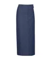 Jacquemus Logo Pencil Skirt In Blue