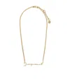 Jacquemus Logo Pendant Necklace In Yellow