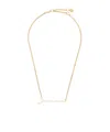 Jacquemus Logo Plaque Adjustable-fit Necklace In Gold