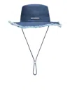 JACQUEMUS JACQUEMUS LOGO PLAQUE DRAWSTRING BUCKET HAT