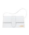 Jacquemus Logo-plaque Leather Tote Bag In White