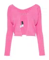 Jacquemus 'la Maille Pralù Longue' Cardigan In Pink