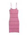 Jacquemus Logo-plaque Minidress In Pink