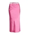 Jacquemus Logo-plaque Strap-detail Skirt In Pink