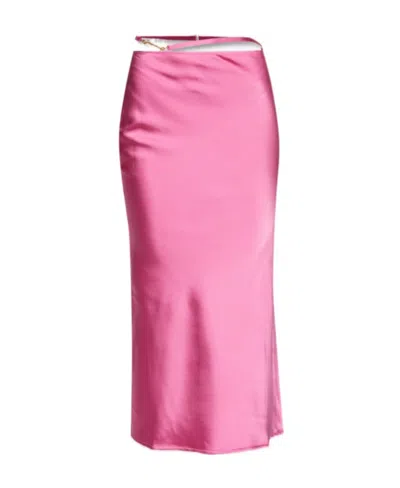 JACQUEMUS JACQUEMUS HIGH WAIST STRAP-DETAILED SKIRT