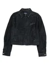 Jacquemus Logo-print Denim Jacket In Black
