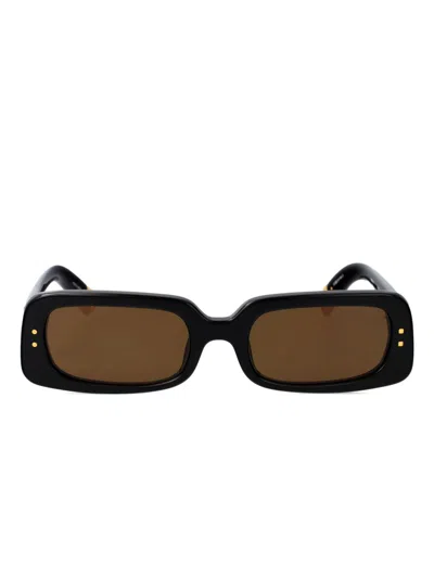 Jacquemus Logo-print Sunglasses In Schwarz