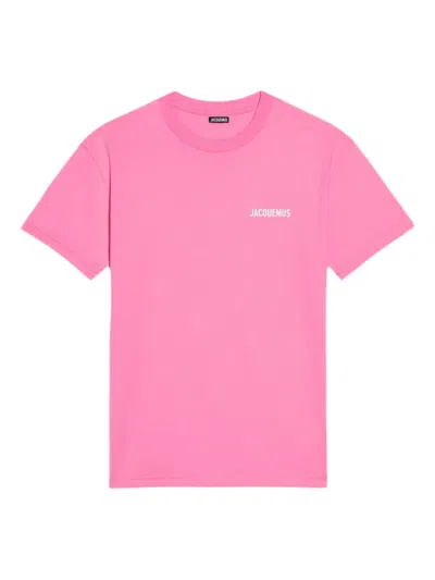 Jacquemus Logo-print T-shirt In Pink