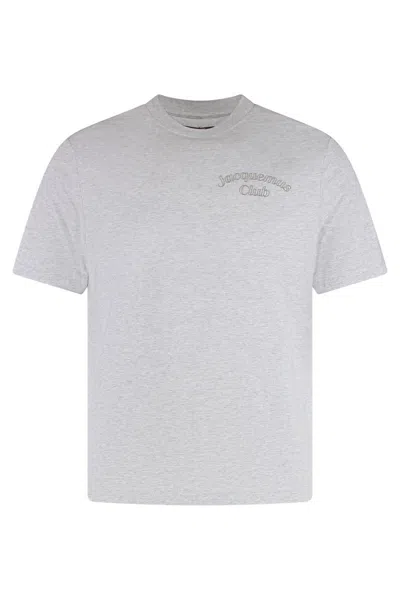 Jacquemus Cotton Jersey T-shirt In Gray