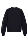 Jacquemus Top Le Sweatshirt Typo With Print In Black