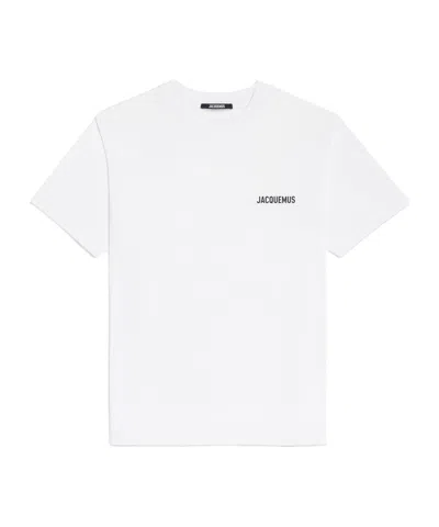 Jacquemus Logo Printed Crewneck T-shirt In White