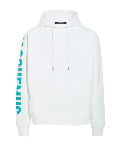 JACQUEMUS JACQUEMUS LOGO PRINTED DRAWSTRING HOODIE