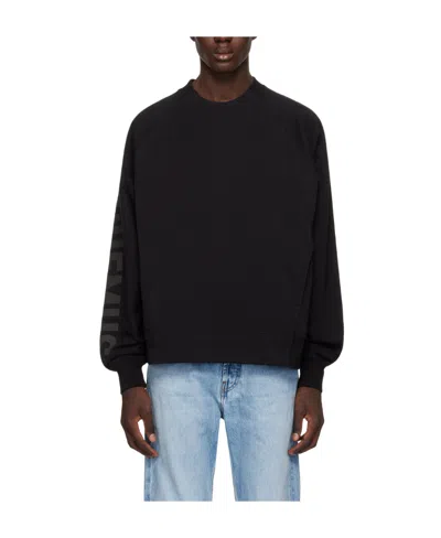 Jacquemus Top Le Sweatshirt Typo With Print In Black