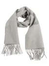 Jacquemus Signature Scarf Featuring Fringed Edges In Gray