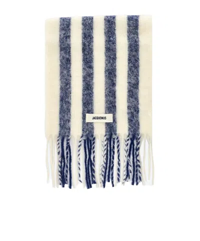 Jacquemus Logo Scarf In White