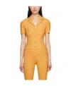 Jacquemus La Chemise Tangelo Orange Stretch-wool Top In Orange