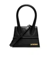 Jacquemus Le Chiquito Moyen Leather Top Handle Bag In Black