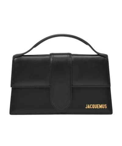 Jacquemus Logo Shoulder Bag In Black