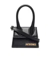 Jacquemus Logo Shoulder Bag In Black