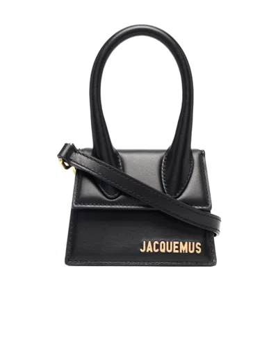 Jacquemus Logo Shoulder Bag In Black