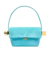 Jacquemus Le Rond Carre Leather Shoulder Bag In Blue