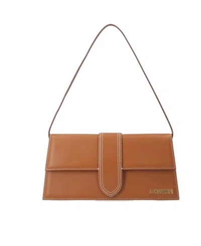 Jacquemus Logo Shoulder Bag In Brown