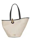Jacquemus Women Greige The Bambola Bucket Bag In Neutral