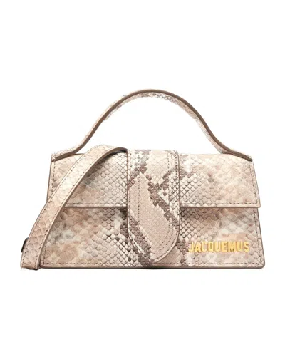 Jacquemus Logo Shoulder Bag In Brown