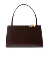 Jacquemus Rectangular Clutch Bag Detachable Strap Handle In Burgundy