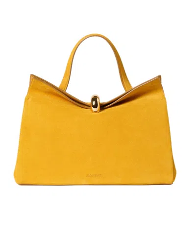 Jacquemus Logo Shoulder Bag In Yellow