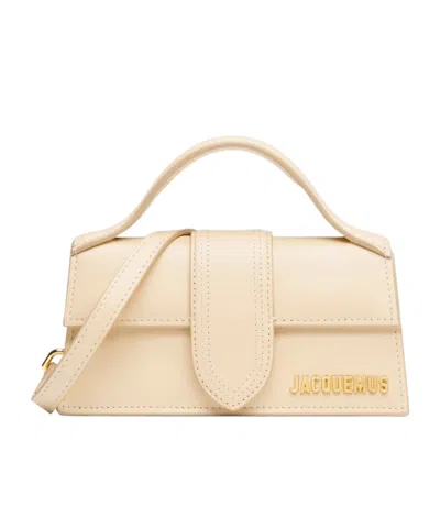 Jacquemus Logo Shoulder Bag In Beige