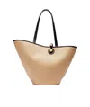 Jacquemus Le Bambola Leather-trimmed Basket Bag In Nude