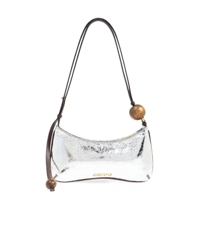 Jacquemus Le Bisou Perle Beaded Shoulder Bag In White