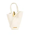 Jacquemus Structured Tote Bag With Detachable Shoulder Strap In White