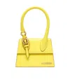 Jacquemus Le Chiquito Leather Handbag In Yellow
